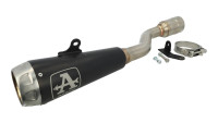 Silenziatore terminale slip-on Arrow Pro Race Black Line