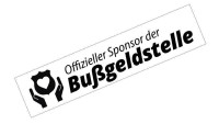 Aufkleber "Offizieller Sponsor Bußgeldstelle" Aufkleber "Offizieller Sponsor Bußgeldstelle"