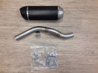 Impianto di scarico Radical Racing Half-Carbon sotto la sella