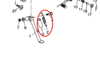 Molla per cavalletto laterale Yamaha OEM Molla per cavalletto laterale Yamaha OEM