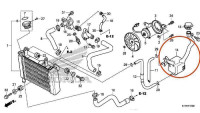 Serbatoio di compensazione per il sistema di raffreddamento Honda OEM