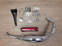 Impianto di scarico Voca Chromed 50/70 cc