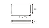 Indicatore di temperatura e voltmetro KOSO Slim Style New Generation