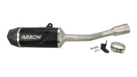 Silenziatore posteriore Slip-On Arrow Indy Race Black Line