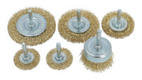 Stahldraht Rundbürsten-Set Silverline Stahldraht Rundbürsten-Set Silverline