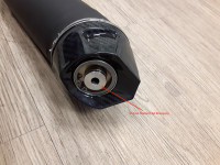 Silenziatore posteriore a innesto Radical Racing GP Carbon Force Black Line