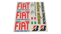 Set di adesivi Fiat/Bridgestone Set di adesivi Fiat/Bridgestone